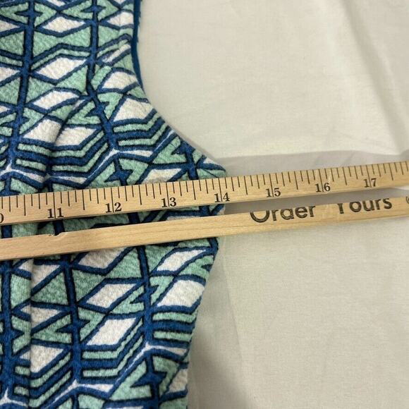 Maeve by Anthropologie Geometric Print Sleeveless V-Neck Mini Dress Size 2 - Picture 9 of 11